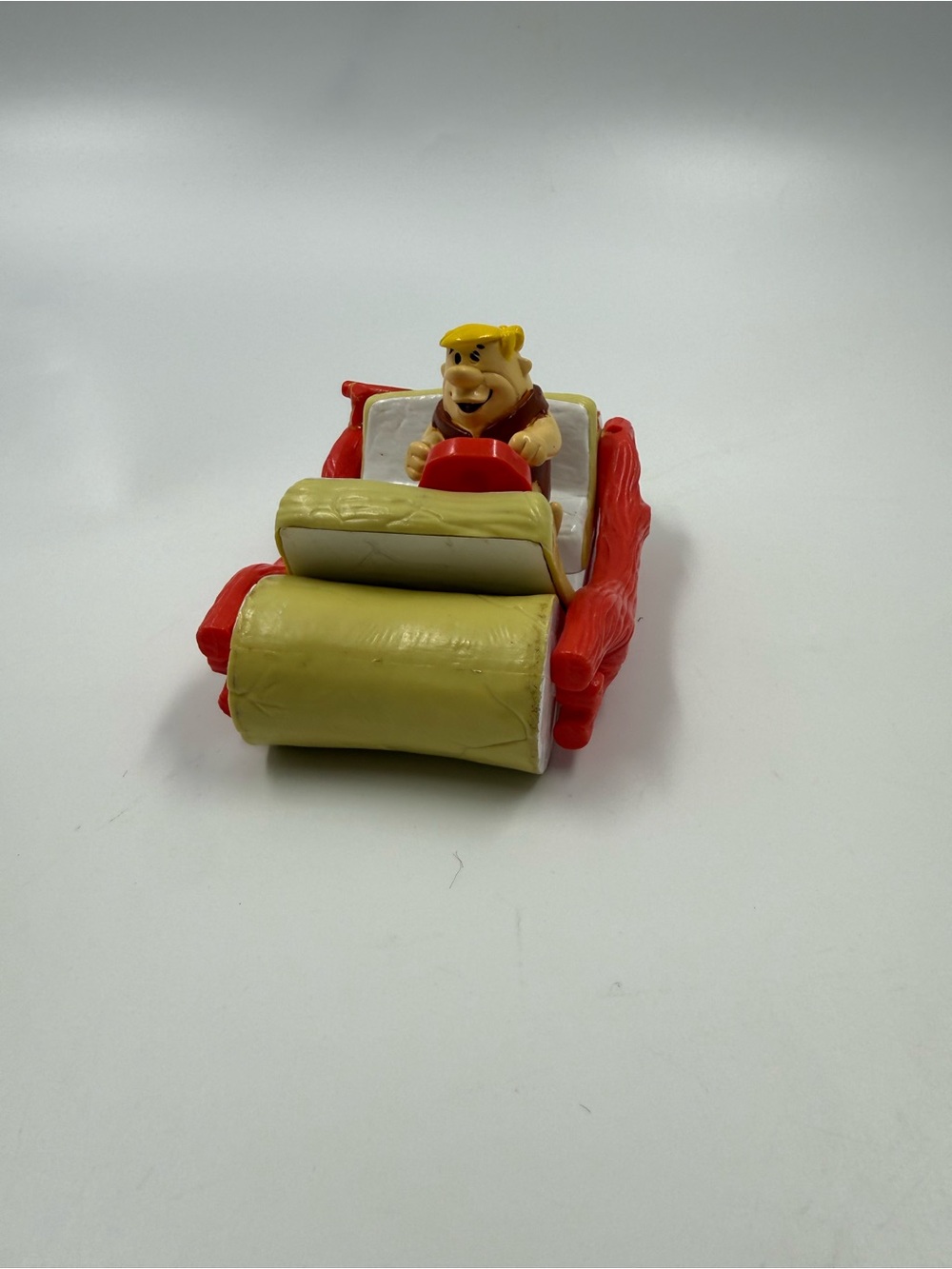 Vintage Barney rubble flint mobile toy car 5 inch